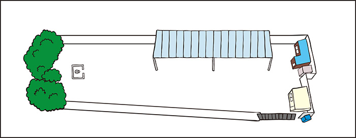 こんな感じか 資材置き場マップ(最終形態?)
